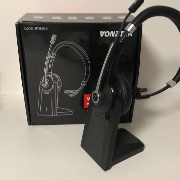 vonztek Headphones Vonztek Wireless Headset With Charging Base
